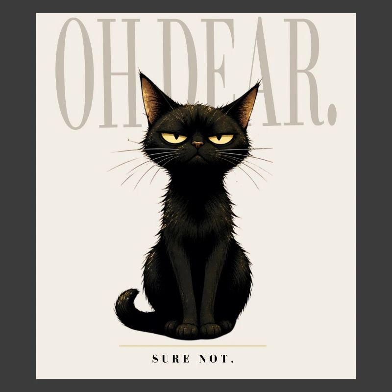 Disappointing. – Sarcastic Black Cat Design