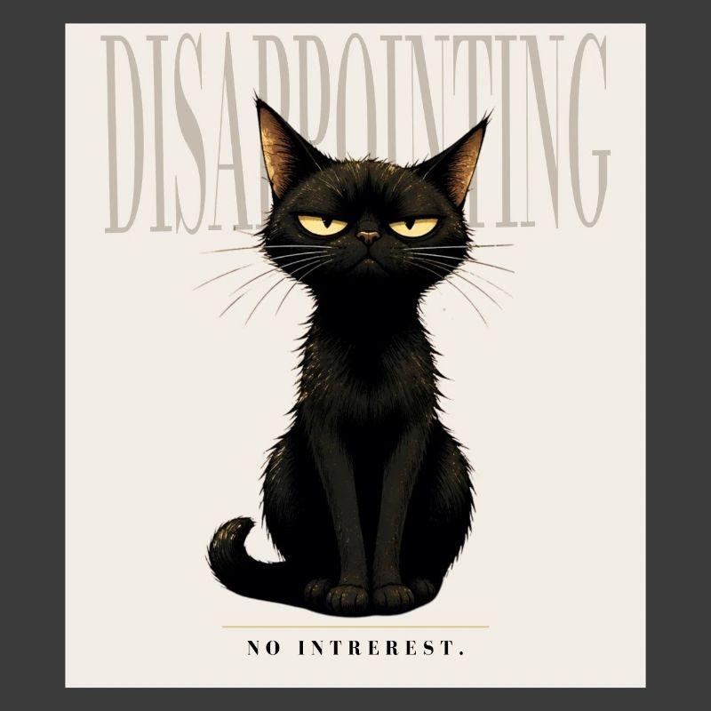 Disappointing. – Sarcastic Black Cat Design
