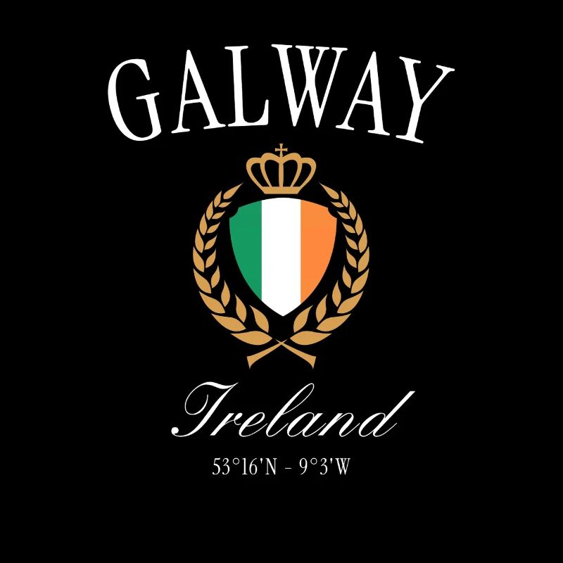 Galway Irland Wappen Krone – Reise Souvenir