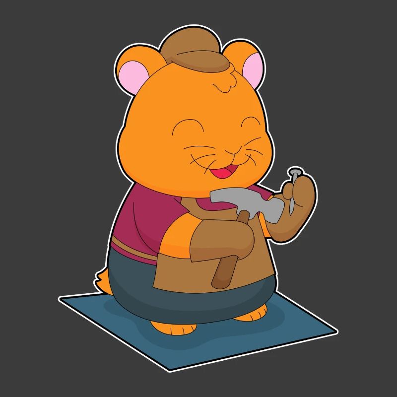 Hamster Carpenter Hammer Craft