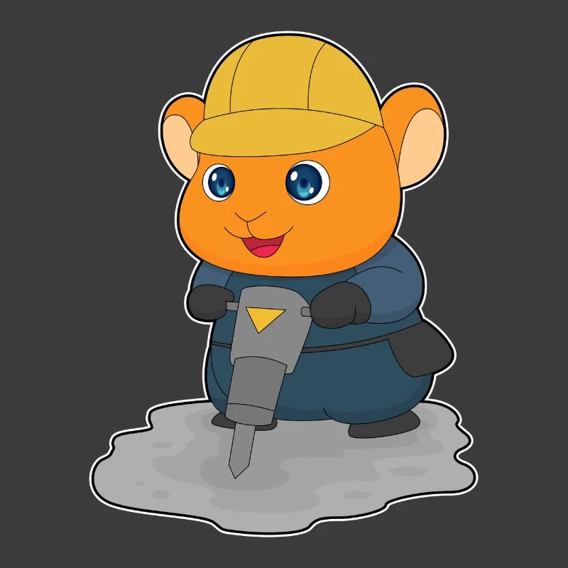 Chantier de construction Hamster Jackhammer