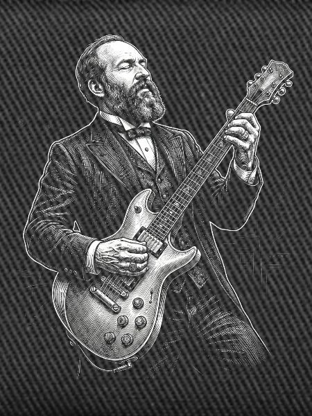 James A Playing Guitar