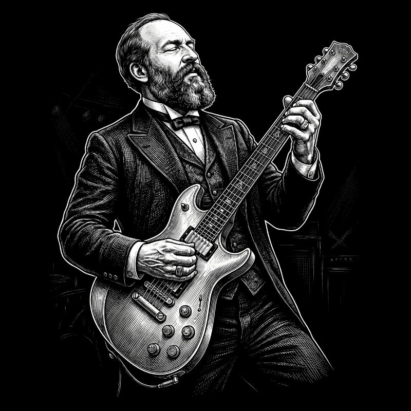 James A Playing Guitar
