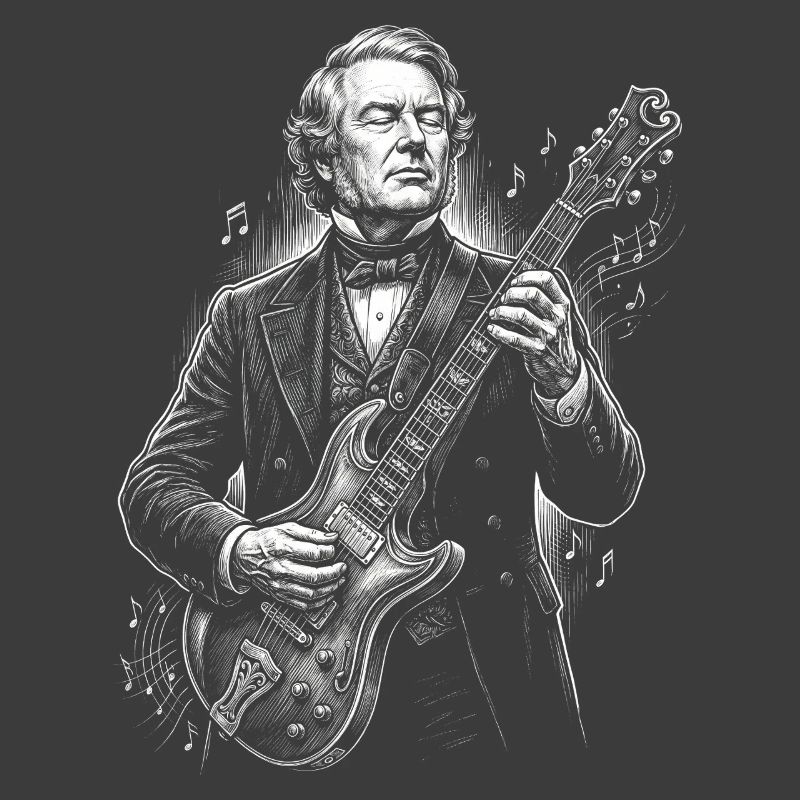 Millard Fillmore Playing Guitar