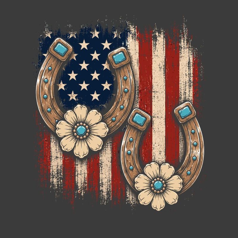 Patriotic Horseshoe Blossoms