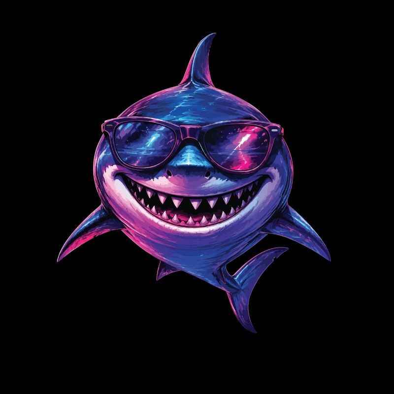 Cool Shark Sunglasses Ocean Beach Vibes
