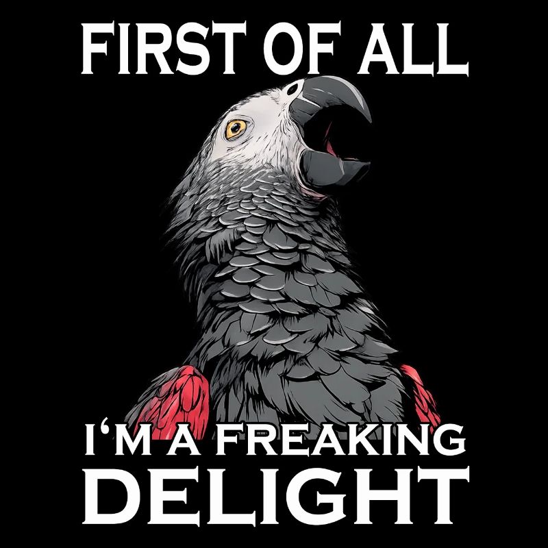 African grey parrot humor cheeky parrot sarcasm bird