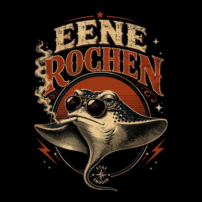 Mantarochen Retro mit Sonnenbrille mit Eene Rochen