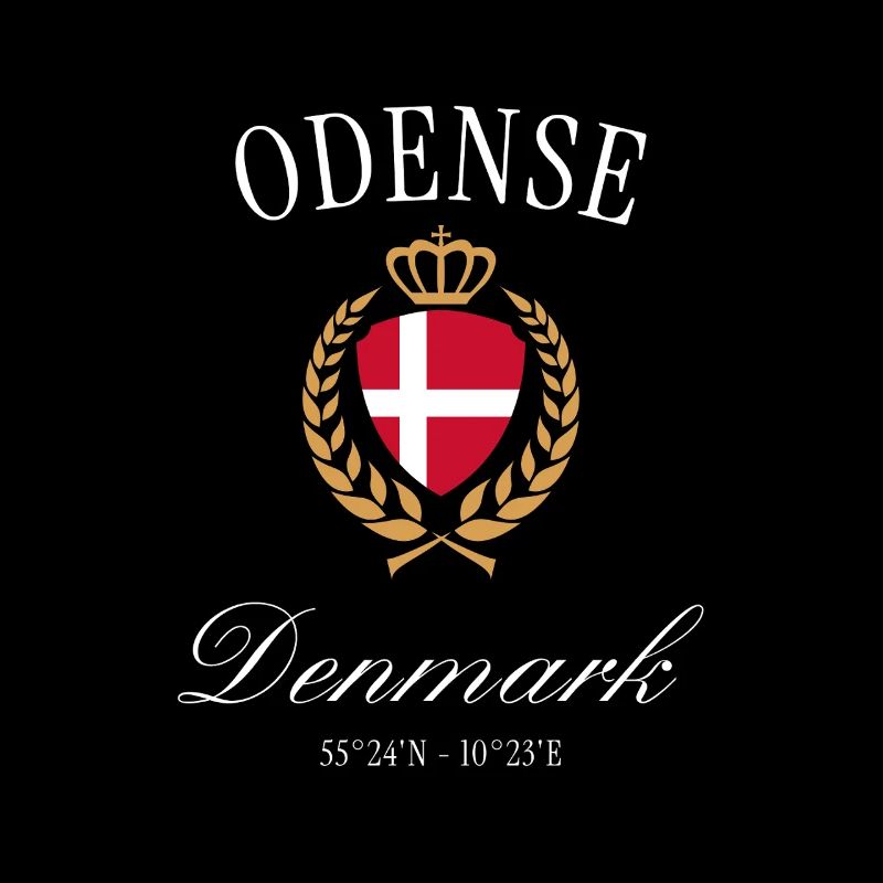 Odense Dänemark Wappen Krone – Reise Souvenir