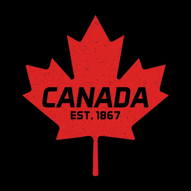 Canada Est 1867 Vintage Canada Maple Leaf