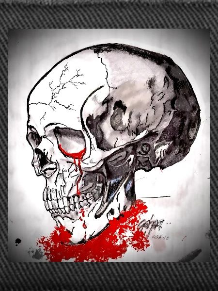 Bloody Skull Sketch