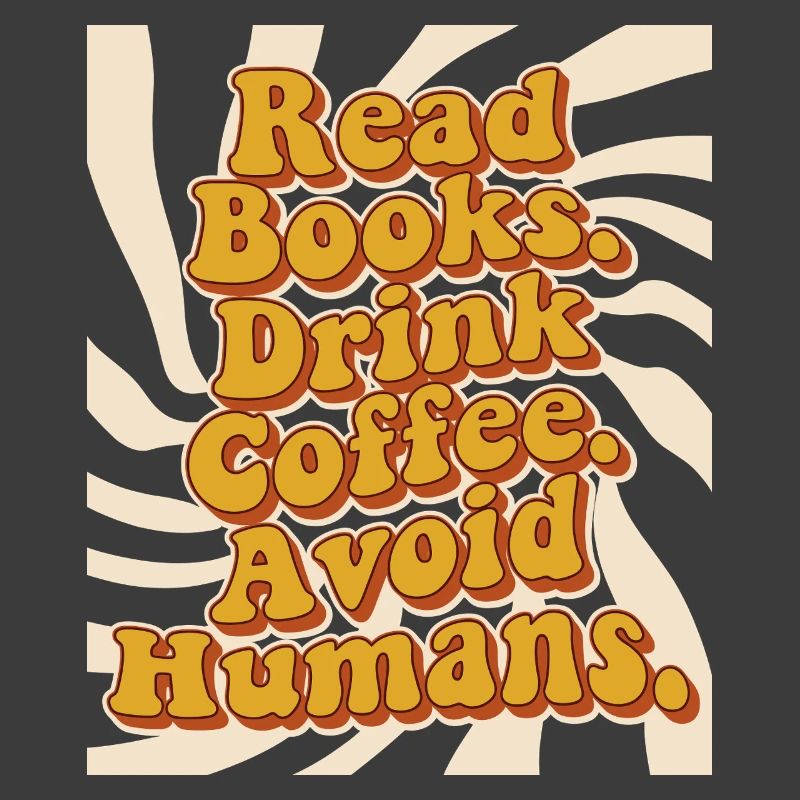 Introvertiert Leseratte Kaffee Bücher 