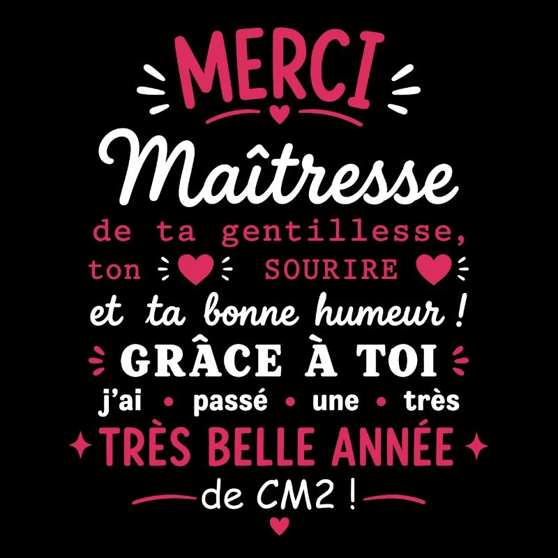 Merci Maîtresse CM2 