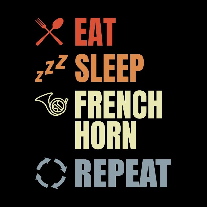 Mange Dorme, cor français, répéter