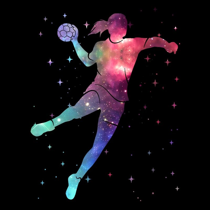 Handball Handball Player Space Handball Player