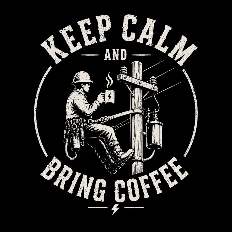 Reste calme et apporte du café, Fitter.