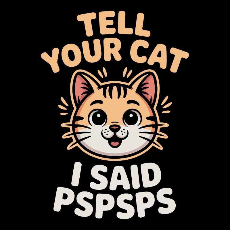 Chat Dis à ton chat Pspsps Chat Maman Miaulement Chats