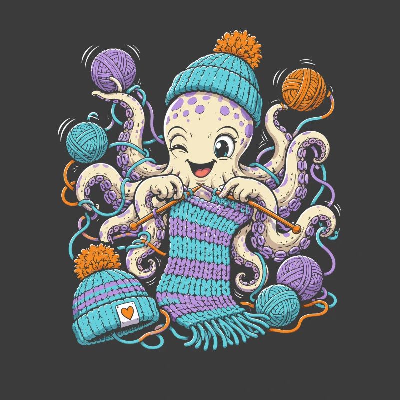 Smart Octopus Knitting Magic
