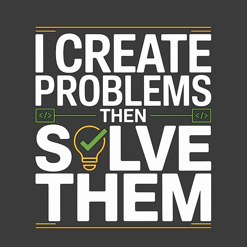 Game Developer I Create Problems Then Game Coder