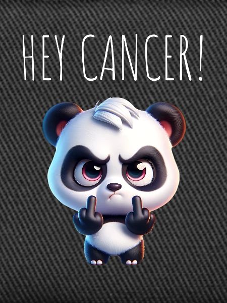 Hey Cancer Angry Panda