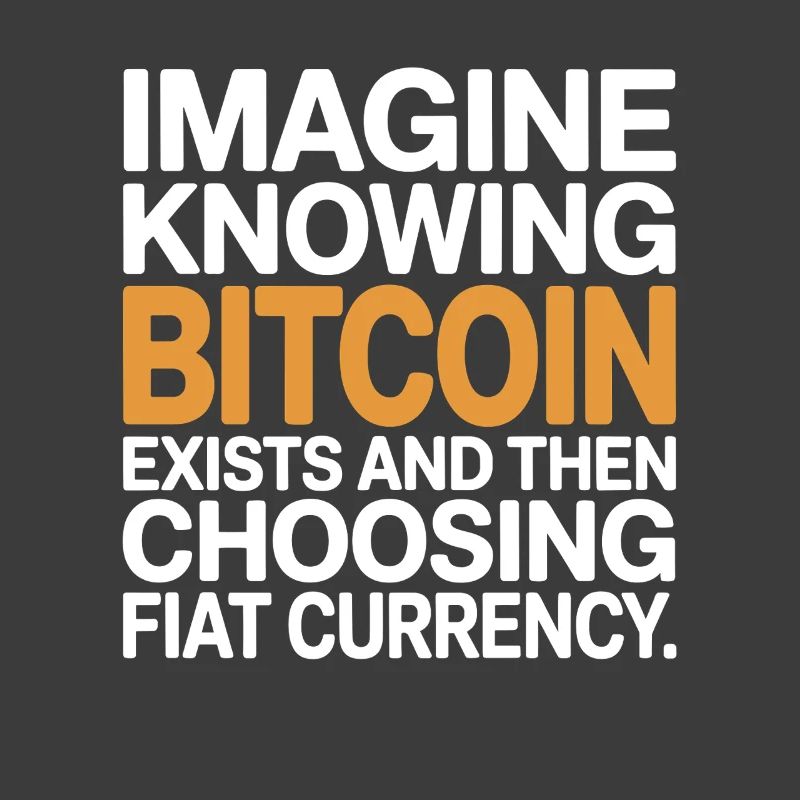 Bitcoin Imaginez savoir que Bitcoin existe crypto BTC