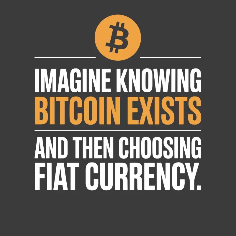 Bitcoin Imagine Knowing Bitcoin Exists Krypto BTC