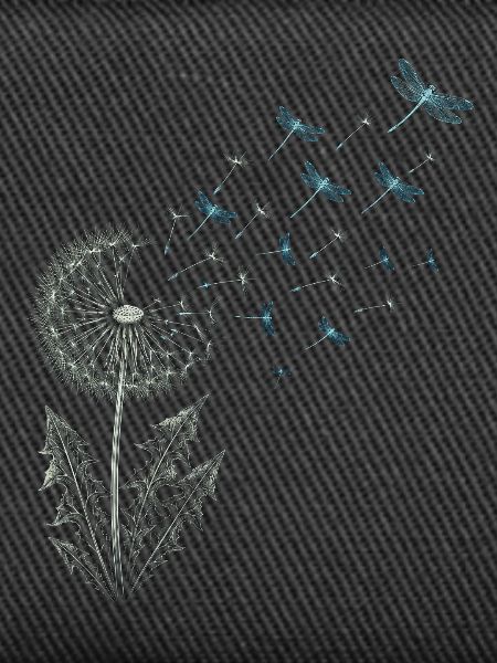 Pusteblume mit Libellen