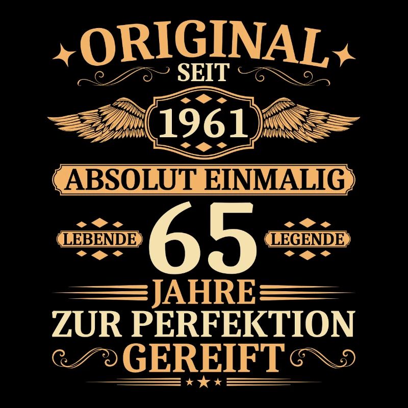 Original seit 1961 - Einmalig 65. Geburtstag