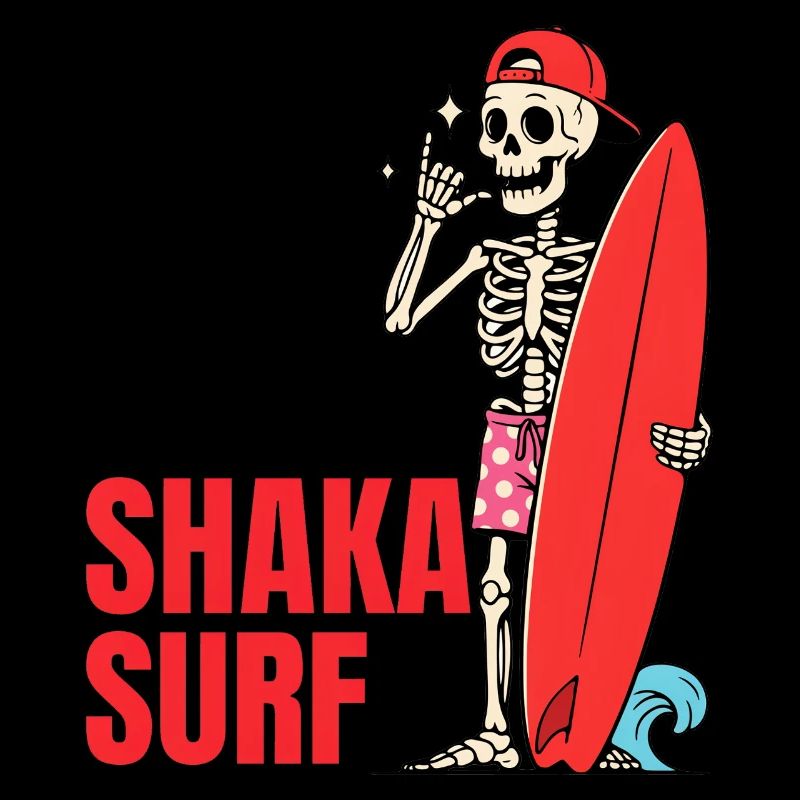 Shaka Surf Skeleton Surf Surfeur d’été