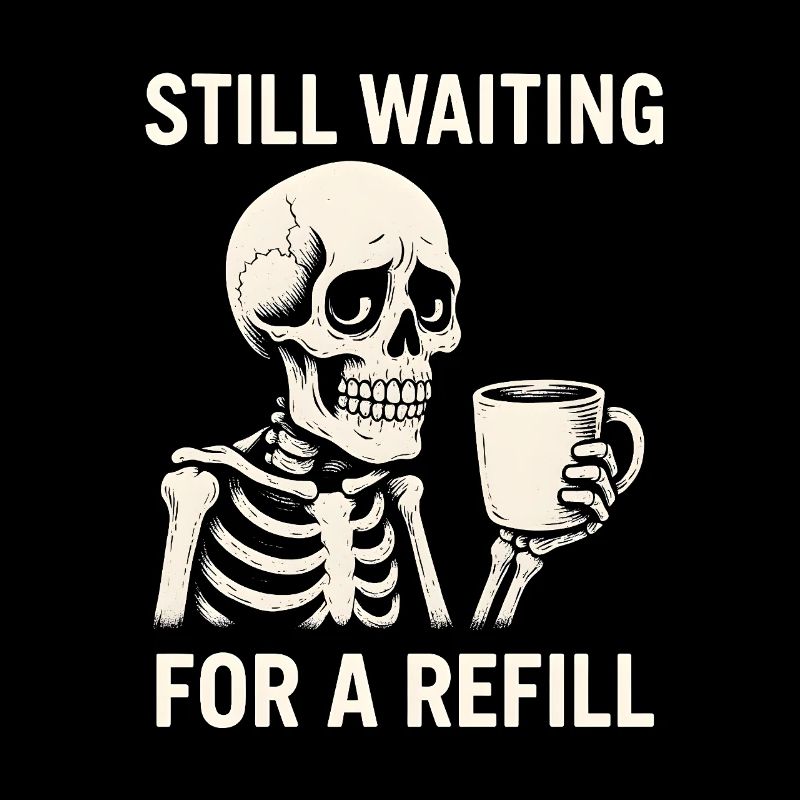 Skeleton Waiting For Refill