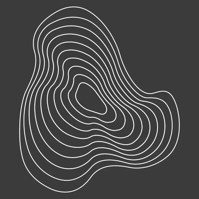 Contour Plasma Echoes Abstract Pattern