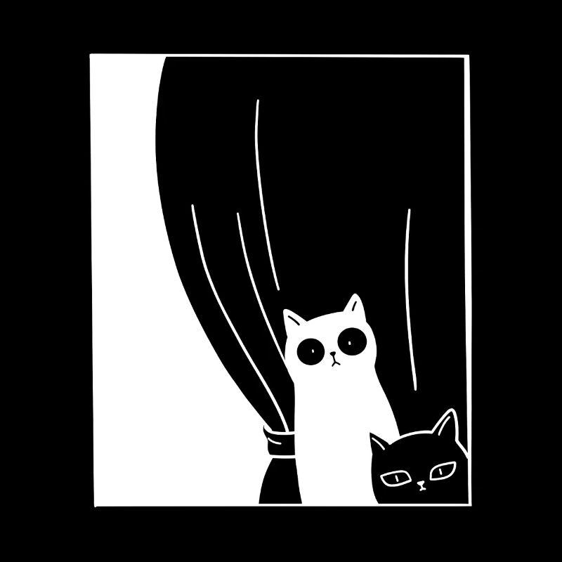 Chats noirs et blancs