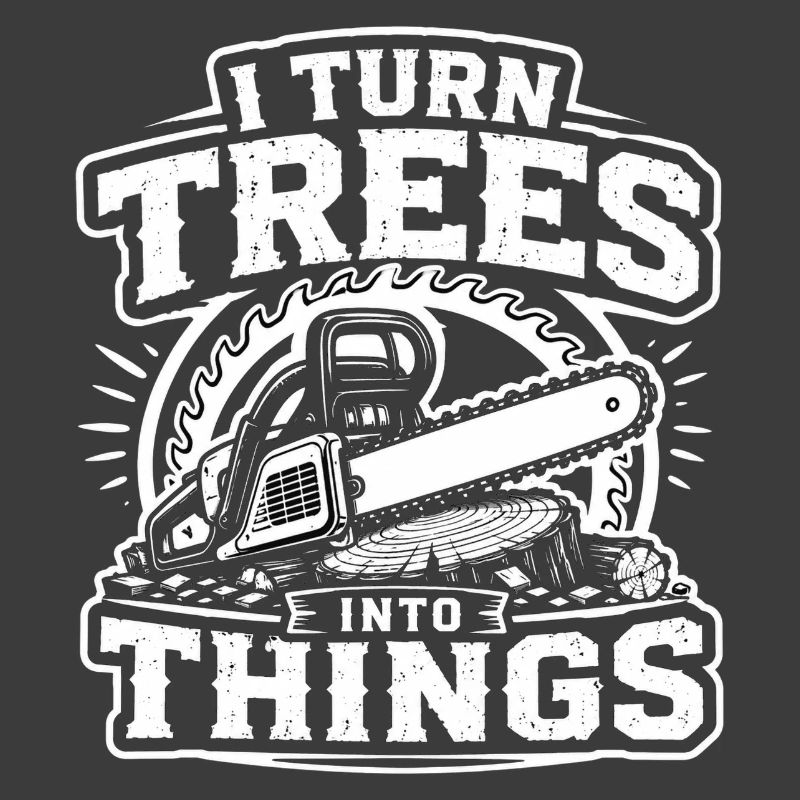 Je transforme les arbres en objets de charpentier forestier bûcheron