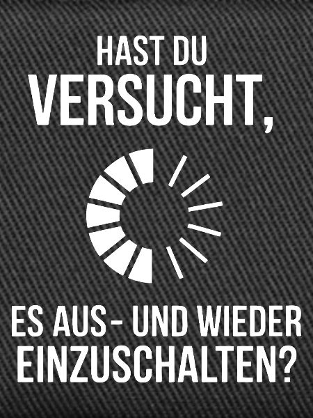 Tech Neustart Meme Druckdesign