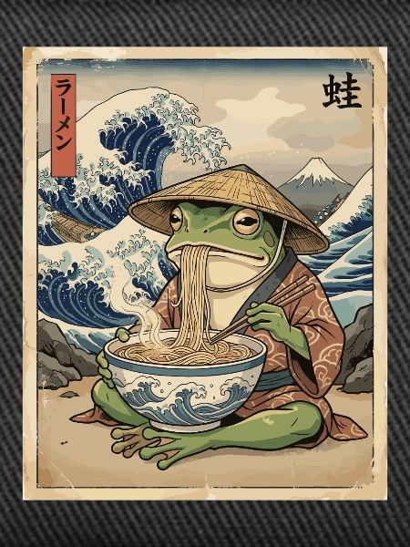 Frog Ukiyo Ramen Wave