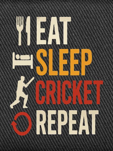 Essen Schlaf Cricket Wiederholen
