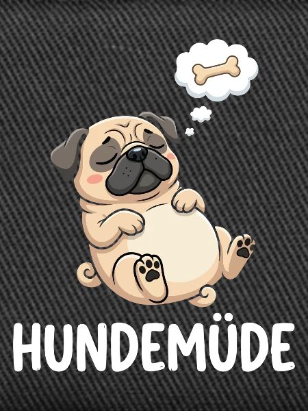 Hundemüde Traum-Pug Knochen