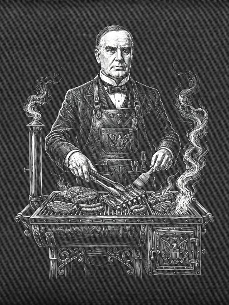 William McKinley grilling BBQ