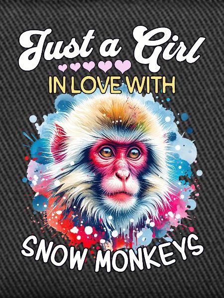 Schneeaffe Mädchen Snow Monkey