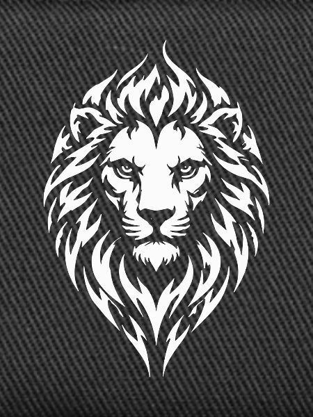 Löwe Tribal Tattoo Style