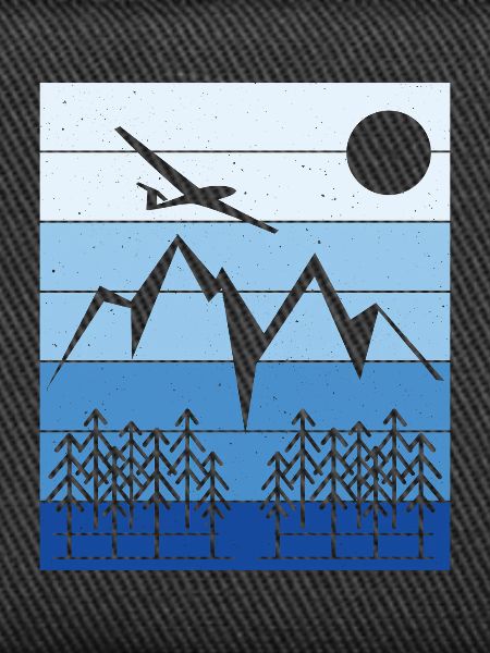 Segelflug Landschaft Design