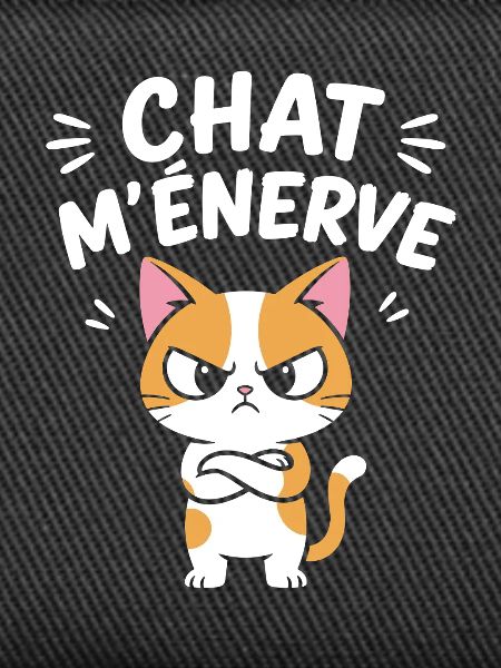 Chat énervé cartoon
