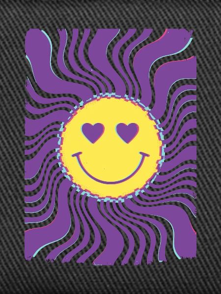 Psychedelisches Festival-Hippie-Batik-Rave-Techno