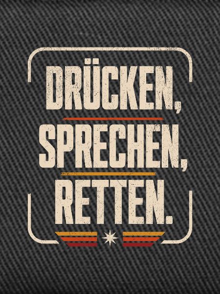 Drücken Sprechen Retten