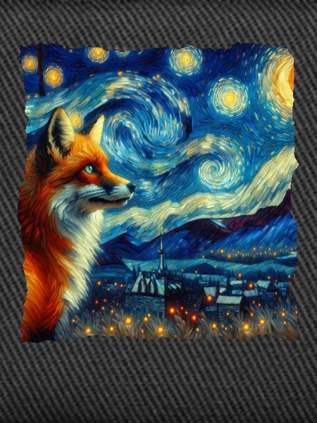 Rotfuchs Fuchs Starry Night