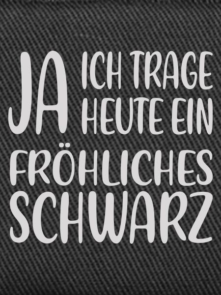 Fröhliches Schwarz – Statementshirt