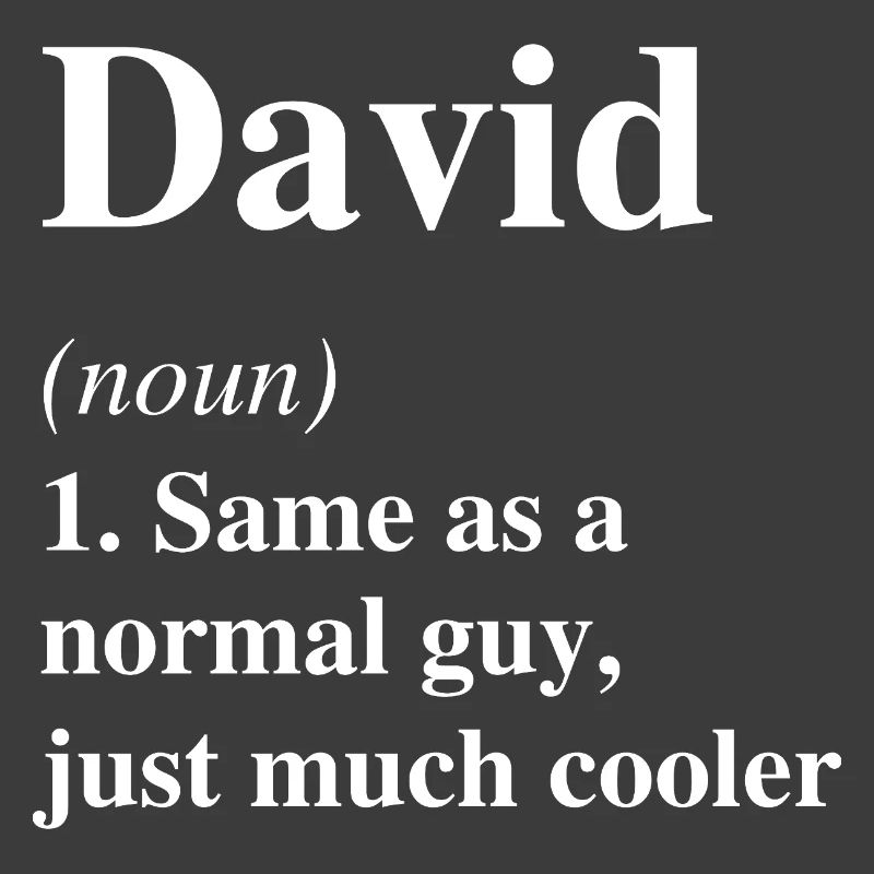 David Definition Cool Name Saying Gift