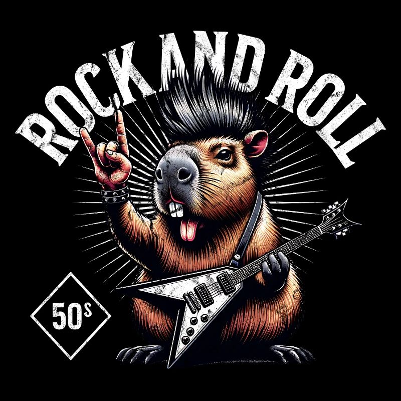 Rock and Roll Capybara