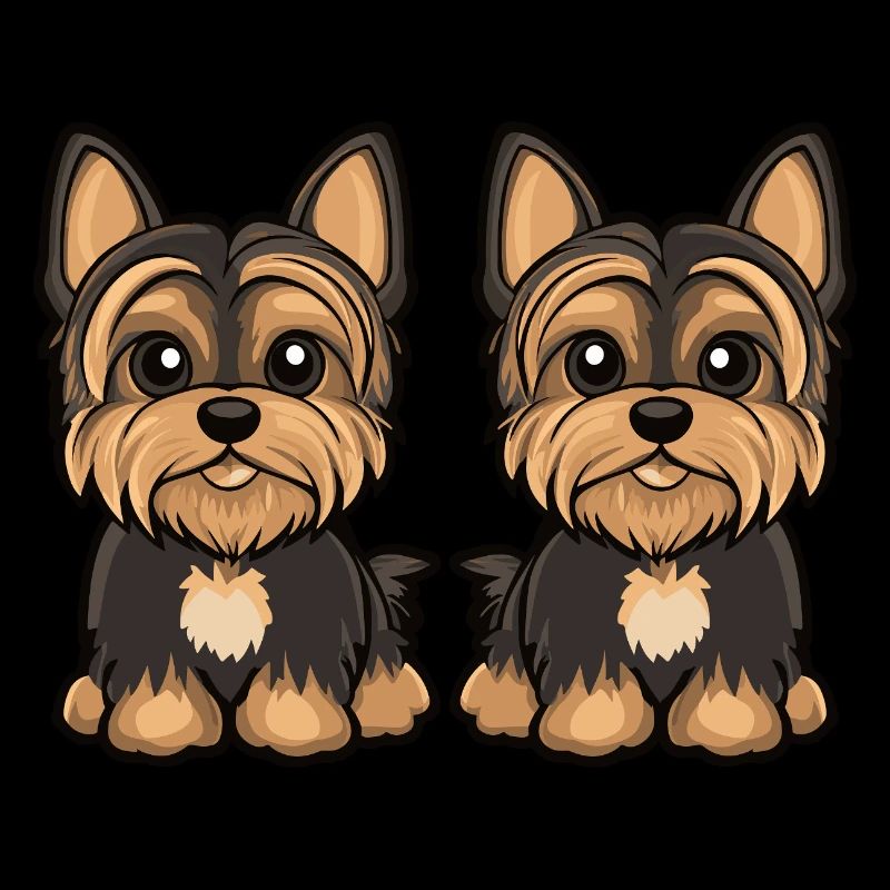 Yorkshire Terrier Hund Comic