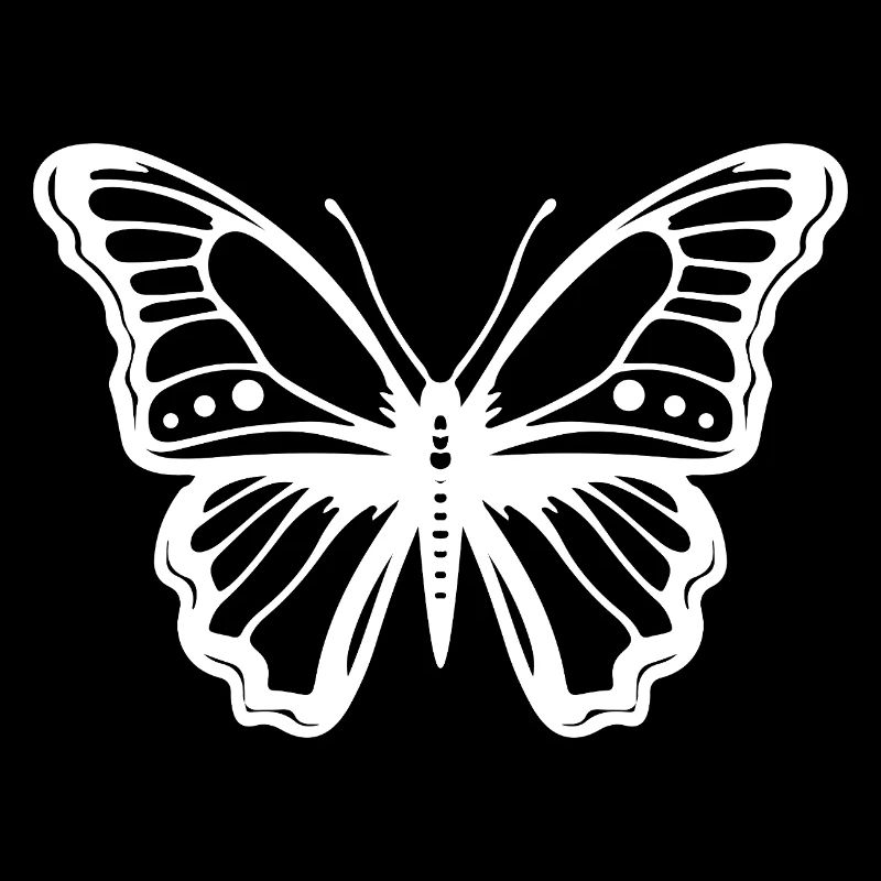 Papillon élégant – insecte minimaliste